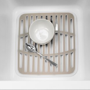 Rubbermaaid Small Dish Mat Modern Sink Protector, Black USA