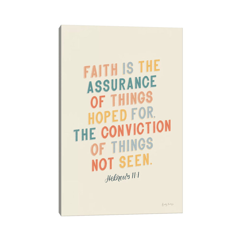 Bible Saying V by Becky Thorns - Wrapped Canvas Print, 66.04 cm H x 45.72 cm W x 3.175 cm D