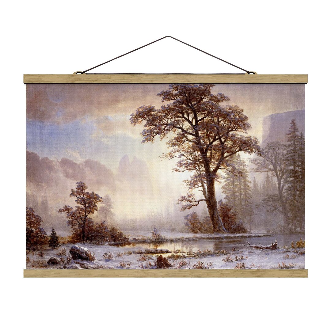 Fotodruck Yosemite Valley During Snowfall von Albert Bierstadt