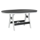 Berlin Gardens Harbor Regular With White Base 64″ Oblong Table