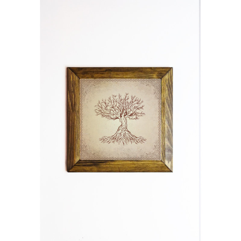 Élégante peinture encadrée décorative, art 100% pierre, 6,1 x 6,1 pouces | Cadre en bois de qualité supérieure, épaisseur: 0,8 po | Imprimé UV pour des couleurs éclatantes | Parfait pour la décoration intérieure, le salon et le bureau