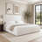 Boucle Bed Frame, Upholstered Cloud Bed Frame With Headboard, Metal Legs And Slats, No Box Spring Needed-855453985