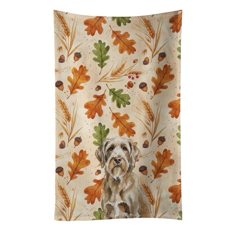 Spinone Italiano Heirloom Fall Kitchen Towel, Spinone Italiano