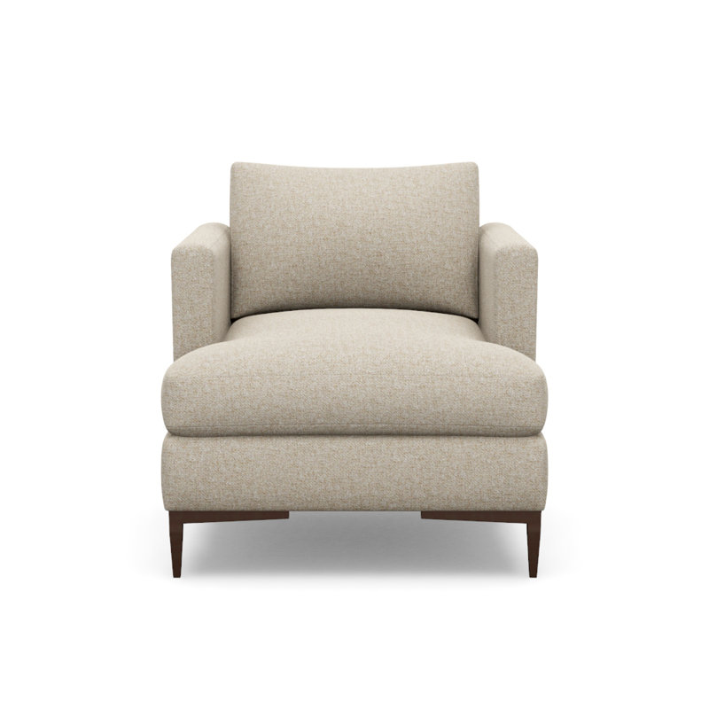 Aiden Accent Chair, Fleecy Vanilla (Performance fabric) 1351-92, Antique Bronze