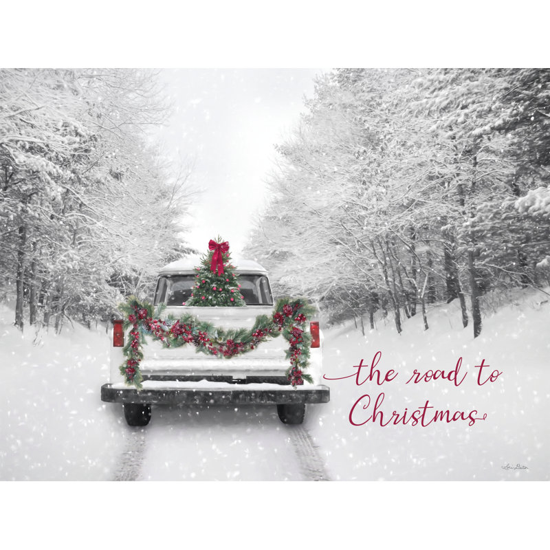«The Road To Christmas» sur toile par Lori Deiter, H 32 po x l 48 po