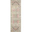 One-of-a-Kind Hand-Knotted 1960s 3'1" x 9'6" Runner Wool Area Rug in Pink/Gray/Beige