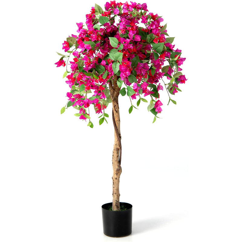 135cm Faux Flowering Tree in Pot