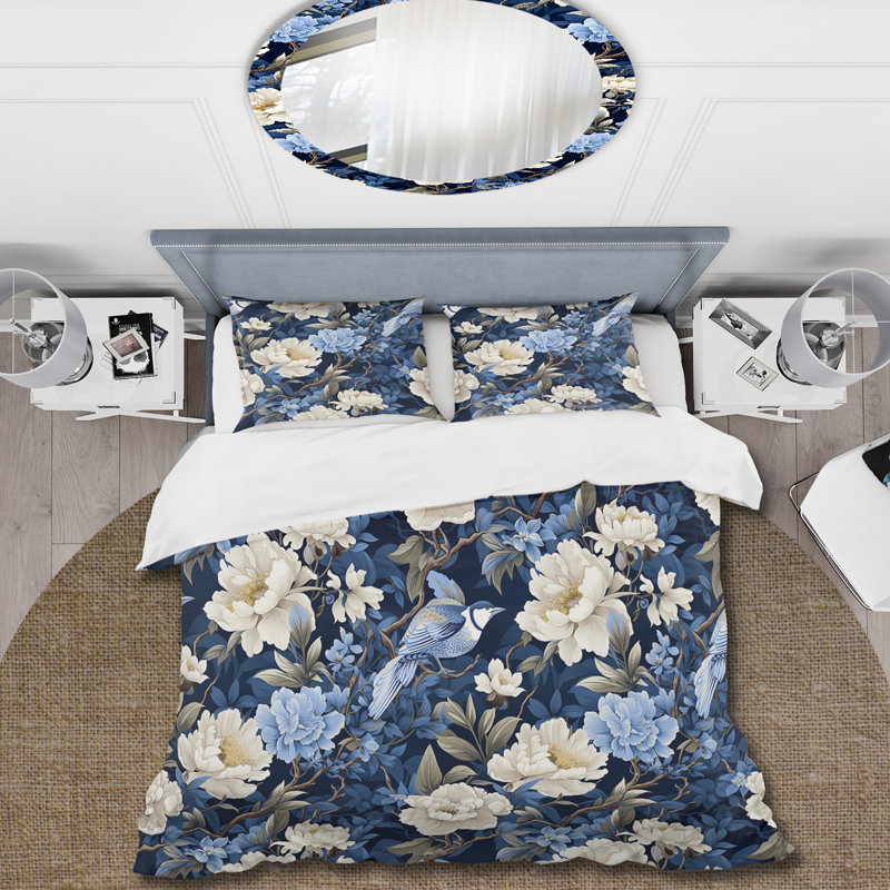 Ensemble de housse de couette Avdie, Housse de couette pour grand lit et 2 taies décor