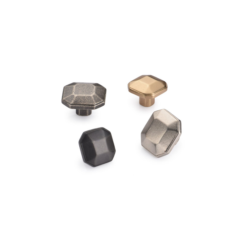 Jewelled Knob, 1.5, Medium White Bronze