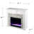Eseli Darby Home Co 41.75 " W White Electric Fireplace with BTU 4778