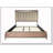 Queen Upholstered And Strap Panel Bed