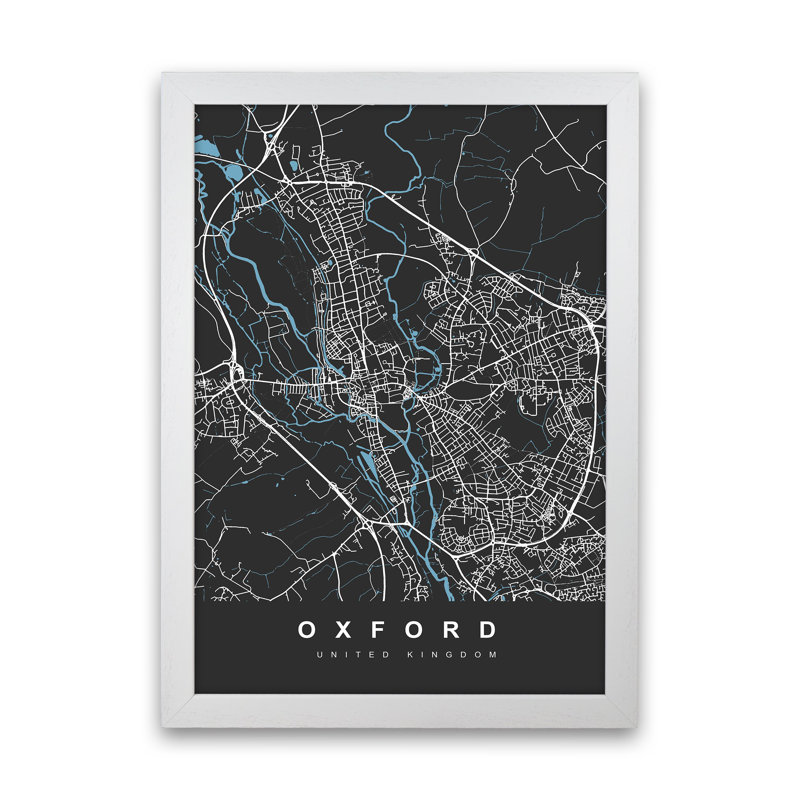 Oxford IV - Print, White Paper, 34cm H x 25cm W x 3cm D