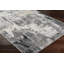 Tapis rectangulaire gris en polypropylène tissé à la machine-70927887