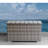 4-Person Wicker Sofa Seating Group With Plush Cushions