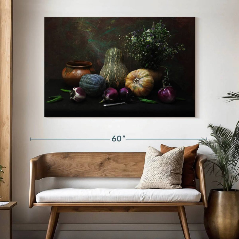 Yarlin Garden Vegetables, 34" H x 51" W