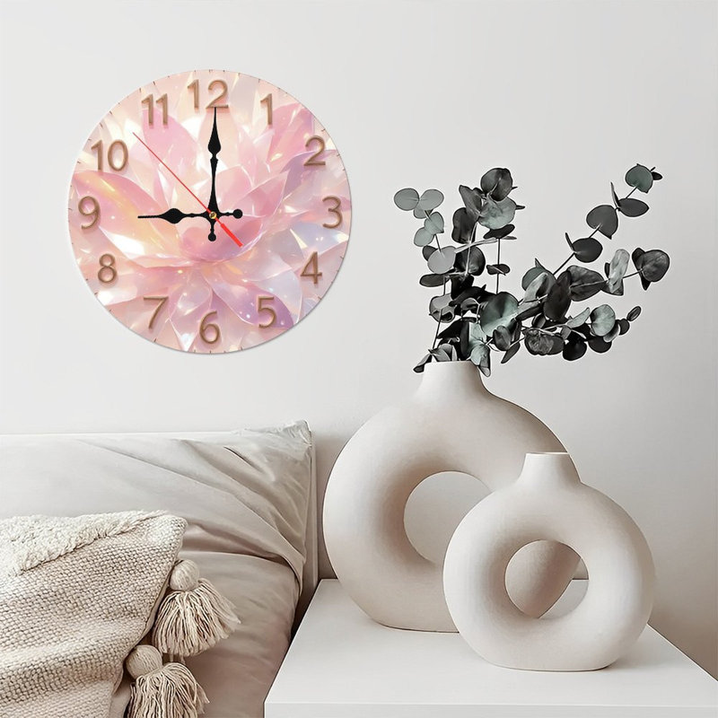 Horloge de lotus iridescente