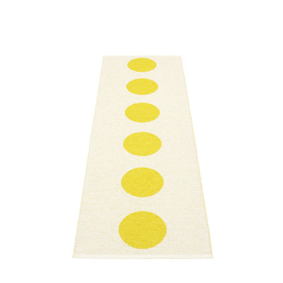 Vera Polka Dots Area Rug in Yellow/White