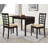 Rectangular Extension Dining Table, 52 Inch, Cappuccino Finish