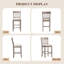 Upholstered Counter Stool with Solid Wood Frame-1250565943