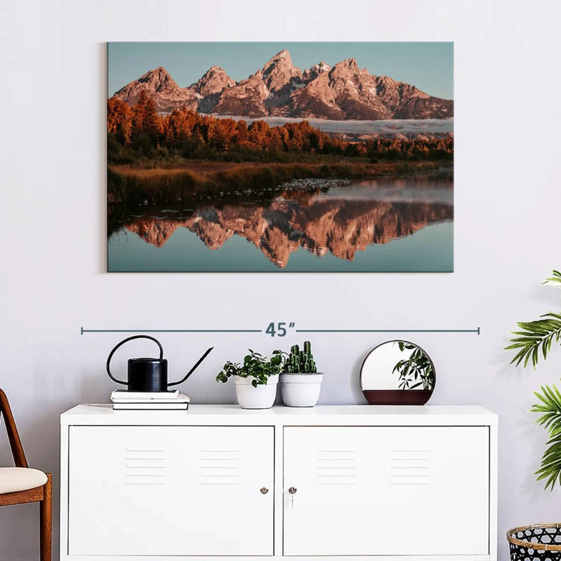 Alvord Grand Teton Sunrise Glow, H 34 po x l 51 po