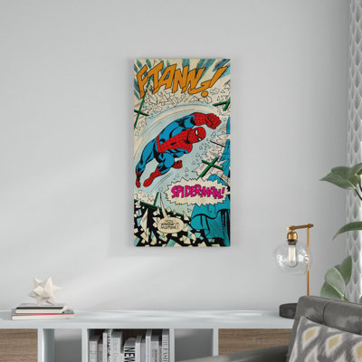 Spider-Man Punch Graphic Art Print on Canvas