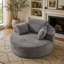 Canapé-lit simple en éponge de 55 pi en velours côtelé, sans assemblage requis, fauteuil moelleux moderne pour le salon, la chambre à coucher, le salon et la salle de projection (pas une chaise pivotante)-774089054