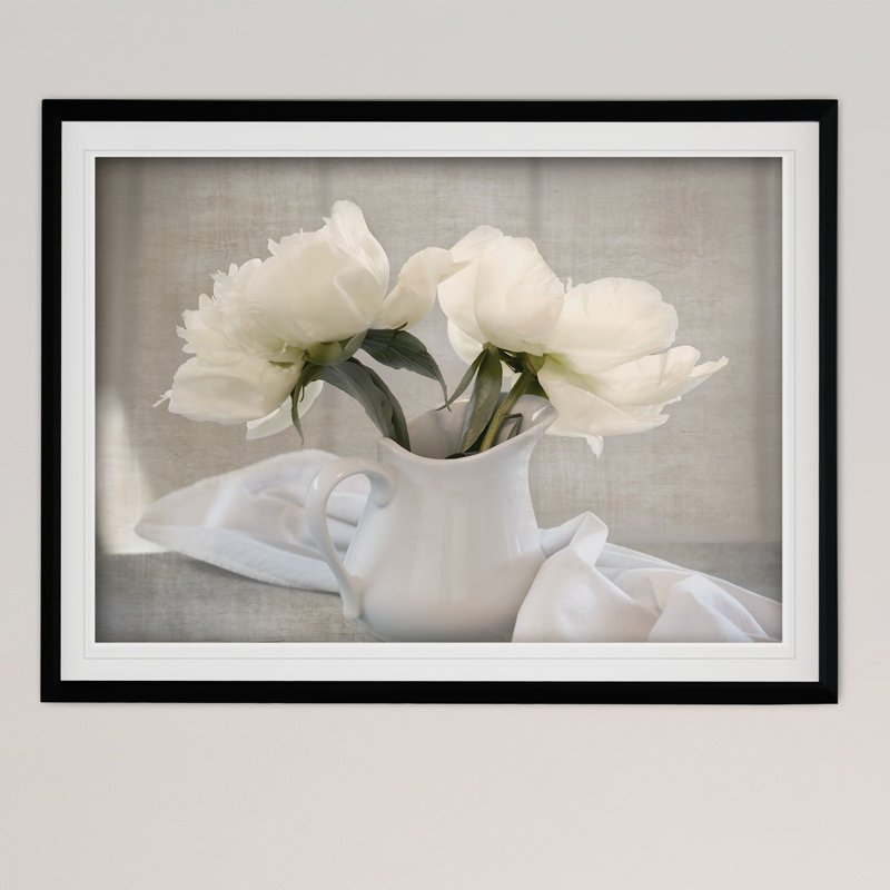 " Farmhouse Blooms ", Black, 20" H x 24" W x 1.5" D