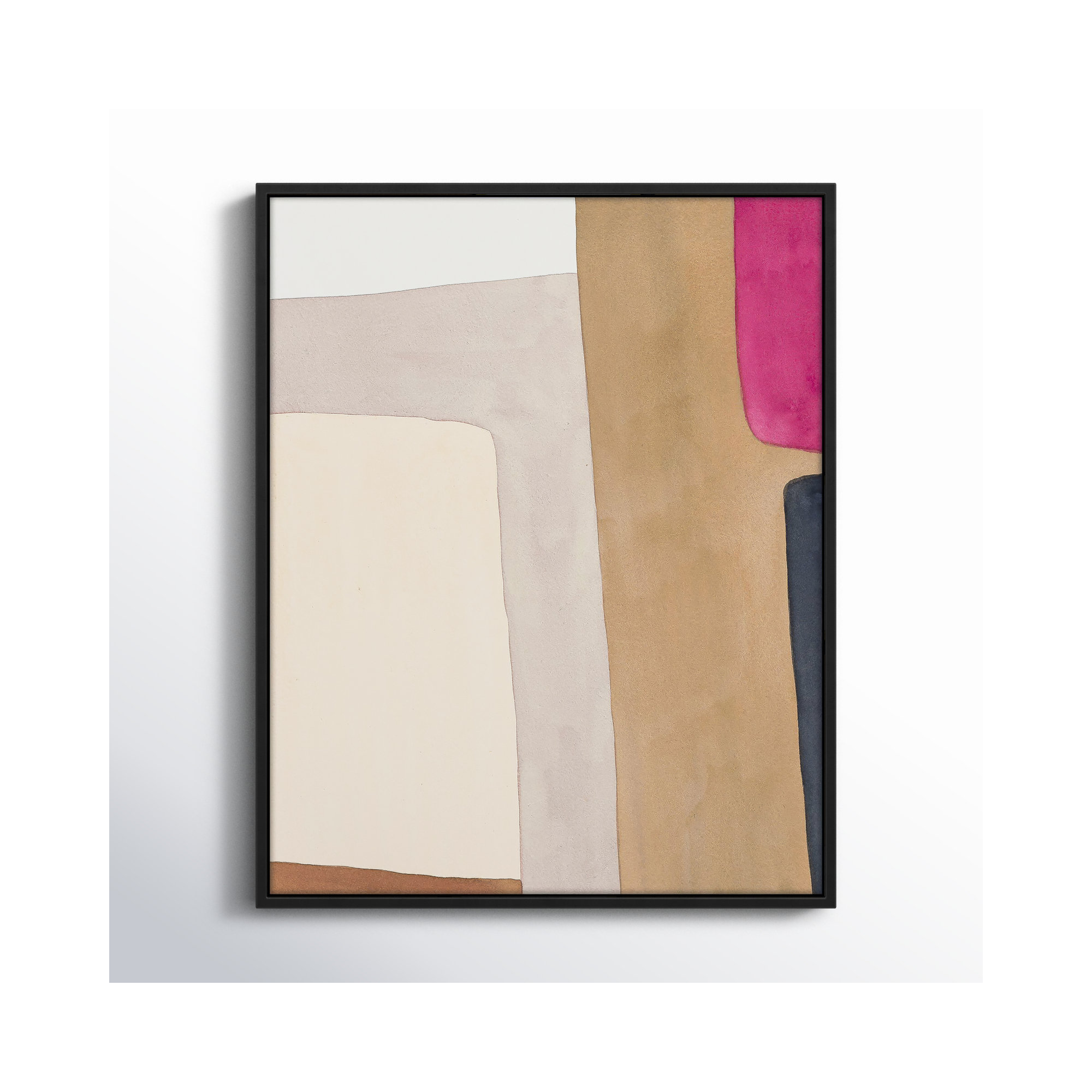 A Highlight Of Fuchsia by Julia Balfour, 30" H x 24" W x 1.4" D, Black Framed Canvas