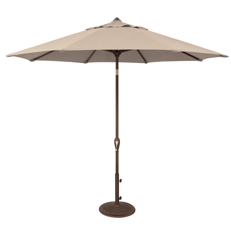 Parasol de marché inclinable 9 pi Colete, Beige antique