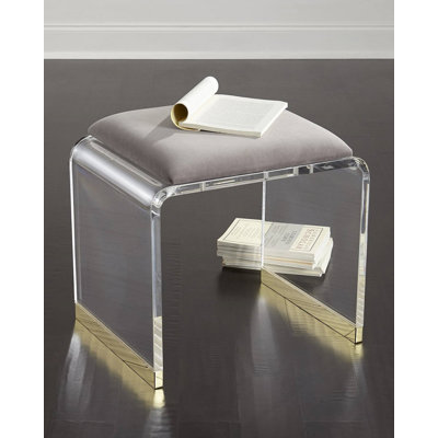 Rashedah Acrylic Accent Stool