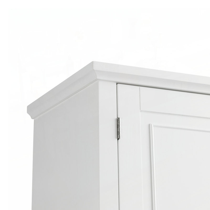 Bathroom Storage Cabinet with Doors, Drawer, and Adjustable Shelf for Versatile Organization and Space Management, White