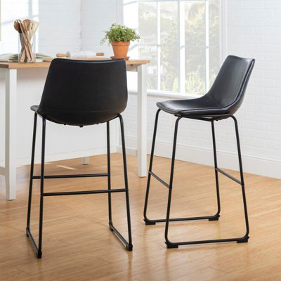 Tabouret de bar / de comptoir en similicuir Oconnor