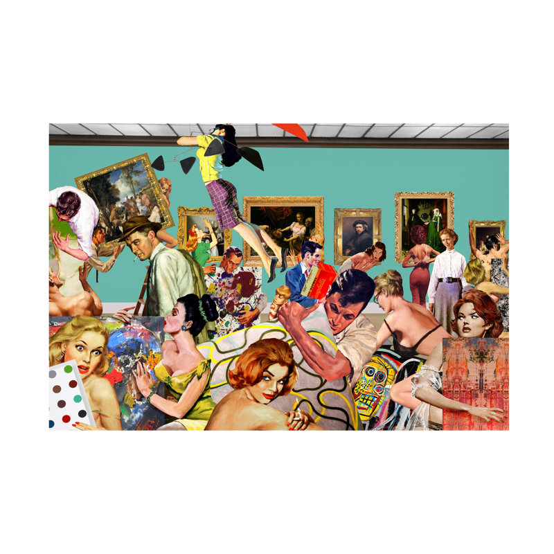 Art sur toile Barry Kite Art Lovers, H 12 po x l 19 po x P 2 po