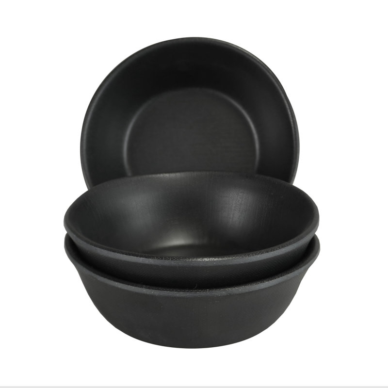 8 oz. Melamine Dining Bowl, Black