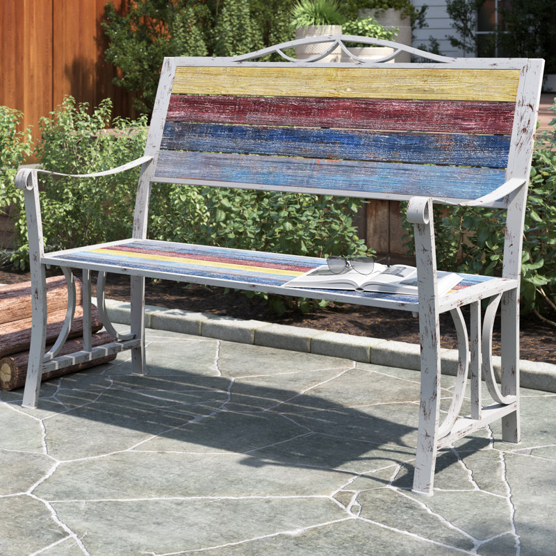 Banc de jardin en fer Danna