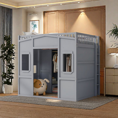 Loft Bed With Armoire