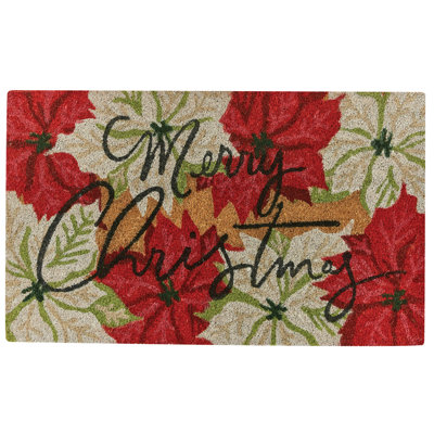  Poinsettia Pine Doormat 1'6''x2'6''