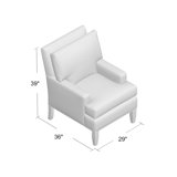 Huntington 31" Wide Down Cushion Armchair