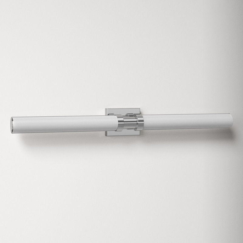 Kelan Single Frosted Dimmable LED Vanity Light, Chrome