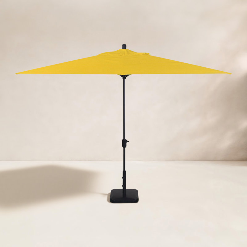 SunbUmbrella 9 pi 10 po x 6 pi 6 po Olivier, Saphir noir, Toile Sunbrella® jaune tournesol