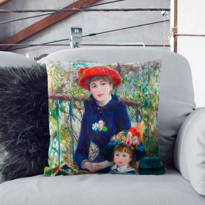 Two Sisters Square Throw Cushion