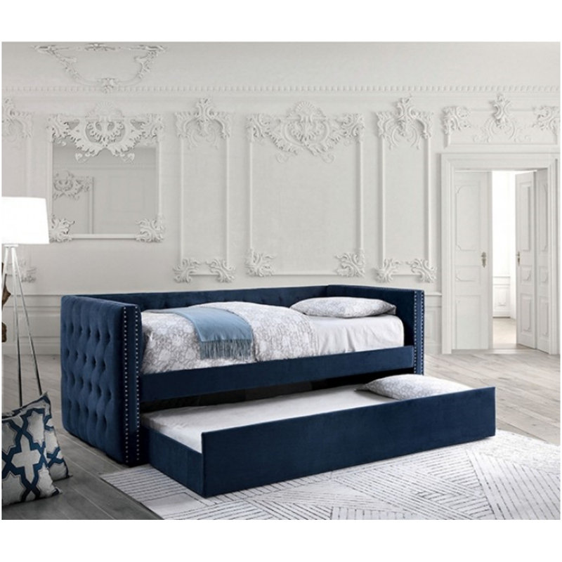 Gallegos Daybed With Trundle, Navy