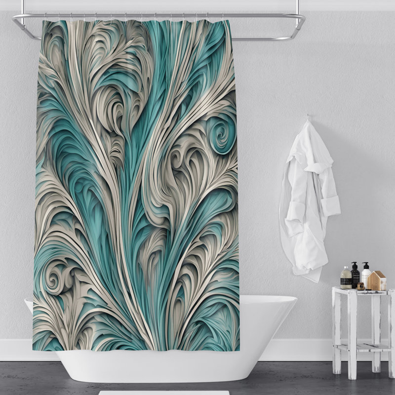 Rideau de douche SH00899, L 70 po x L 83 po
