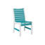 Berlin Gardens Bristol Regular Top With White Base Dining Chair-468211301