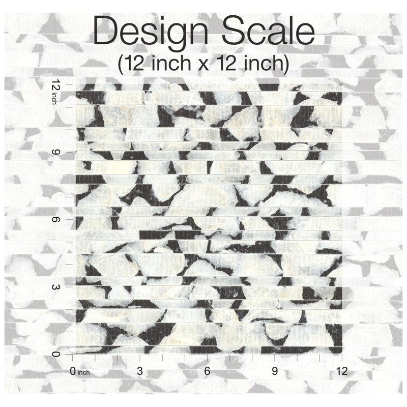 Capiz Offering Abstract Wallpaper Double Roll, Black/White