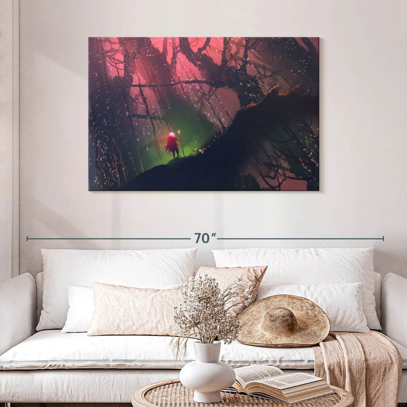 Kelan Wizard In Enchanted Forest, 30" H x 45" W