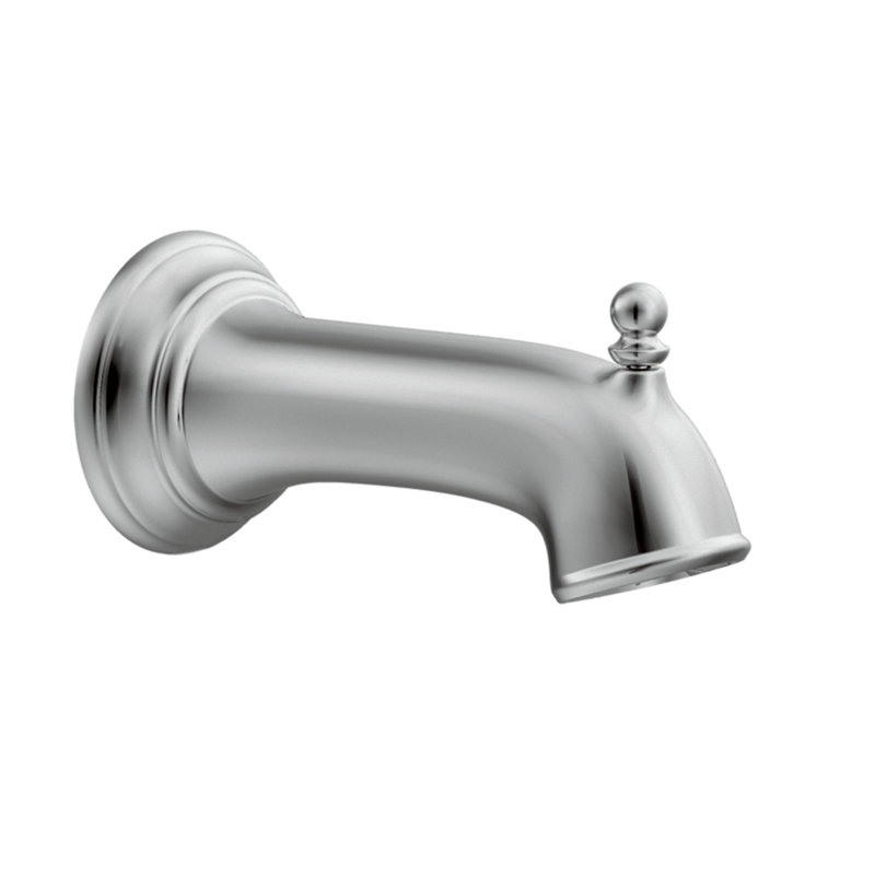 Moen® Single Handle Wall Mounted Tub Spout Trim with Diverter, Chrome