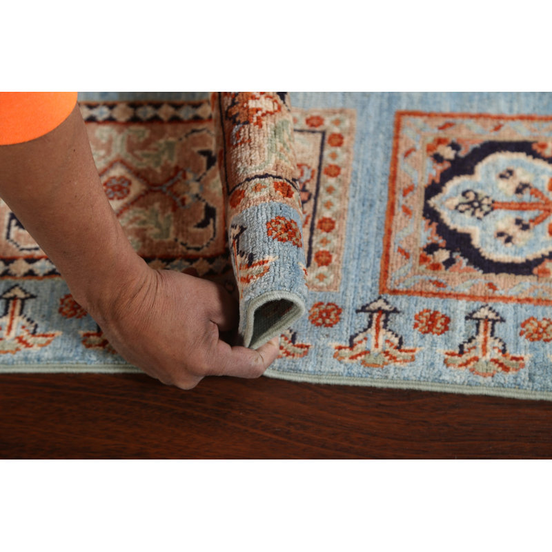 One-of-a-Kind 2'9" X 9'7" New Age Runner Wool Area Rug in