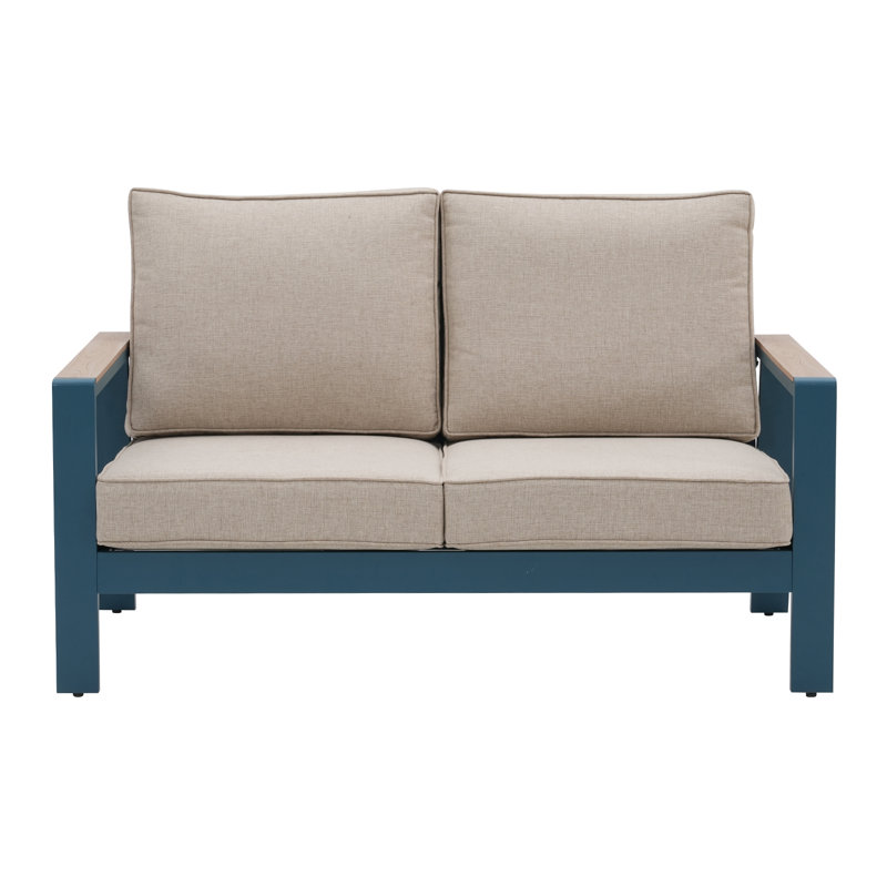 Anushka 57.5'' Wide Straight Loveseat with Cushions