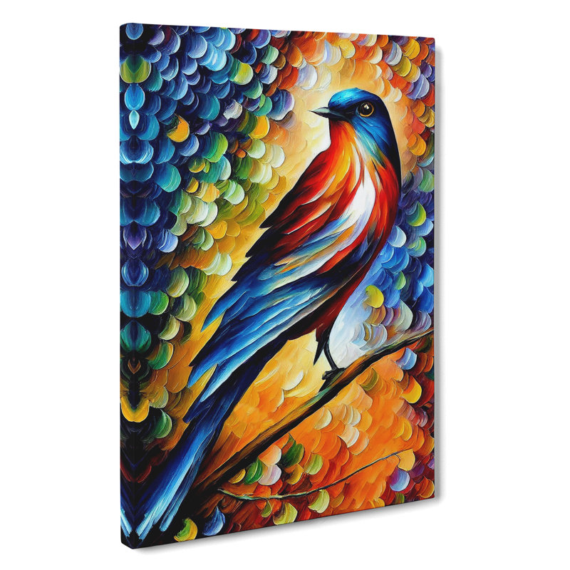 Beautiful Bird No.5 - Wrapped Canvas, 76cm H x 50cm W x 3cm D